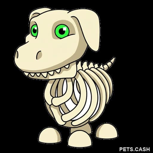 Halloween White Skeleton Dog